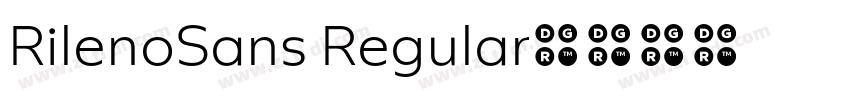 RilenoSans Regular字体转换